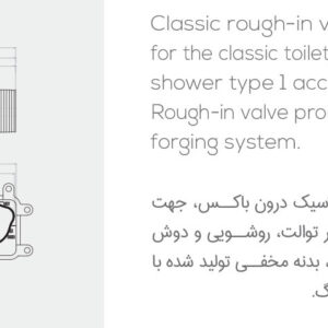 شیر توکار کلاسیک درون باکس کلار