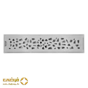 کفشور خطی مشبک آلومینیومی درب استیل دو حالته 30 سانتی سارانیک کد TD404